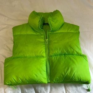 Cropped Puffer Vest